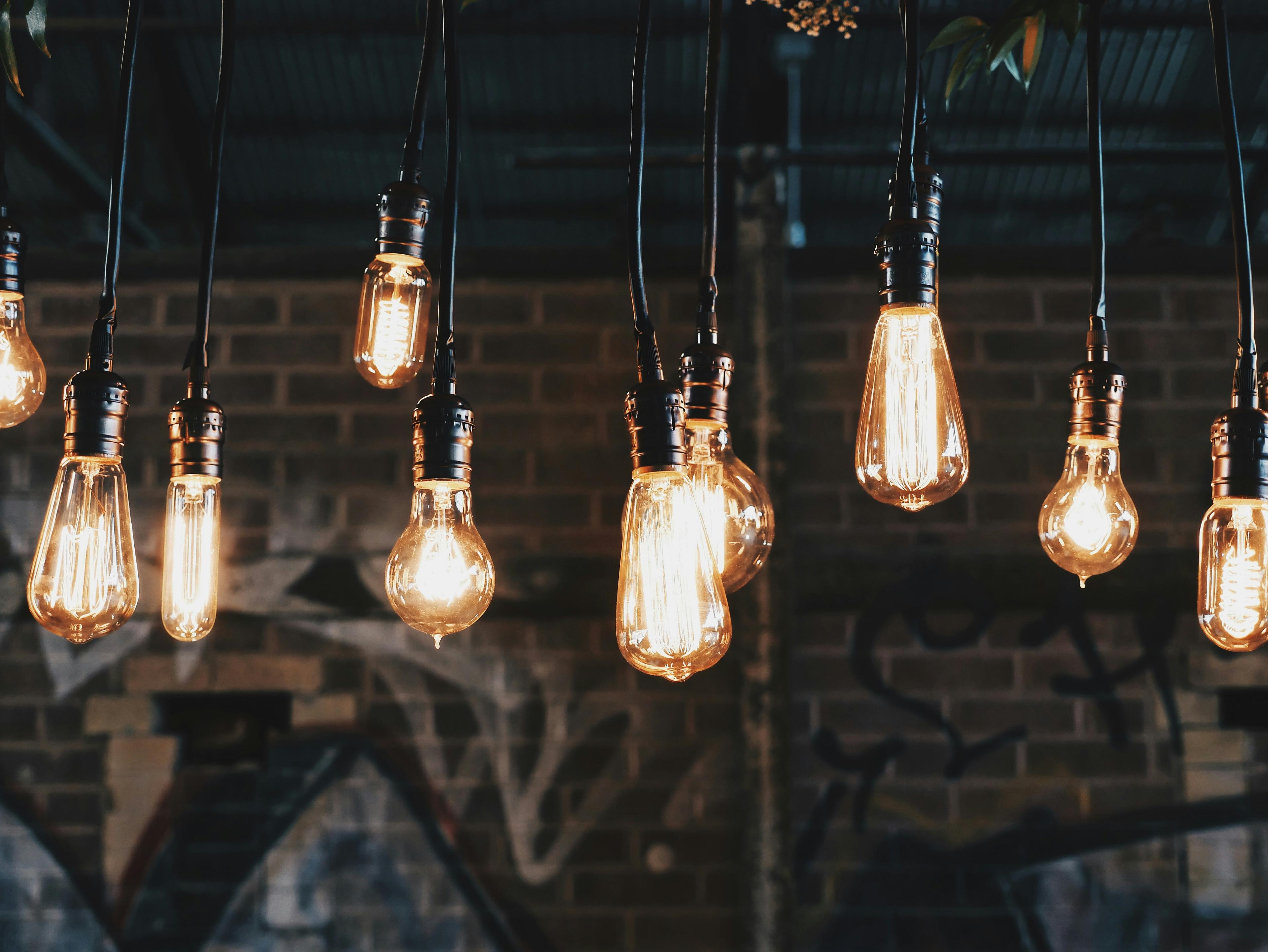 Modern LED lighting installation in contemporary space