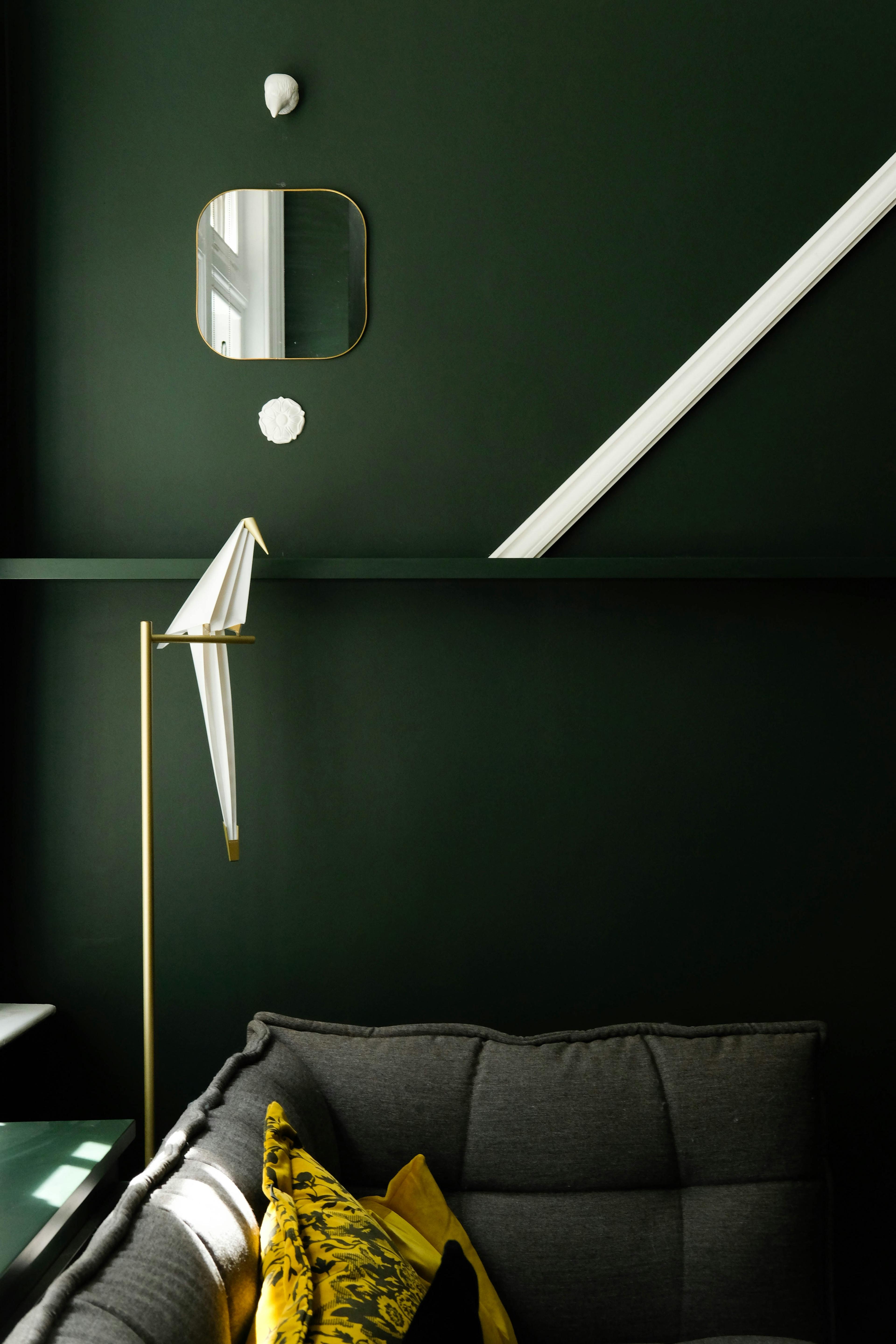 Modern interior with elegant wall treatments and color scheme